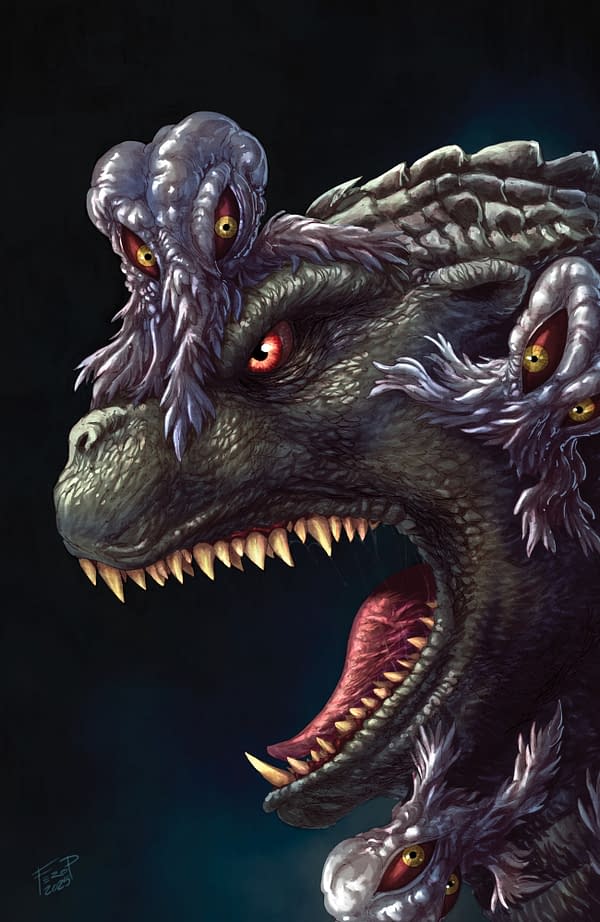 Cover image for Godzilla: Here There Be Aliens #2 Variant RI (25) (Pe Full Art)