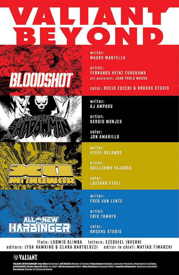 Valiant San Diego Comic-Con Ashcan