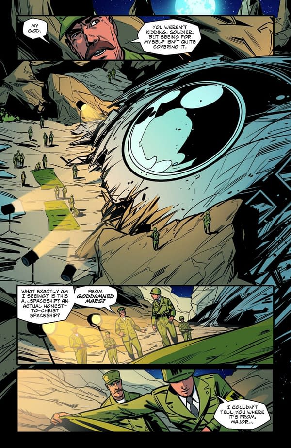 Interior preview page from GODZILLA: HERE THERE BE ALIENS #2 FERO PE COVER