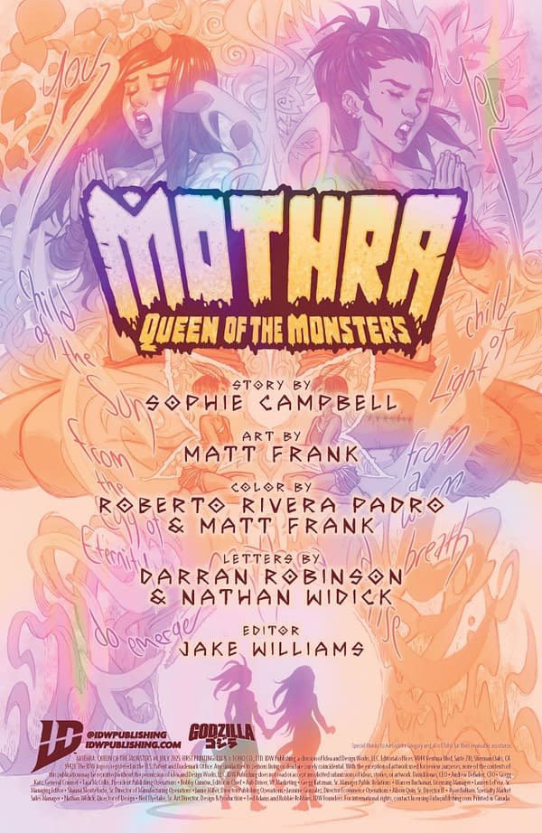 Interior preview page from MOTHRA: QUEEN OF THE MONSTERS #4 SOPHIE CAMPBELL COVER
