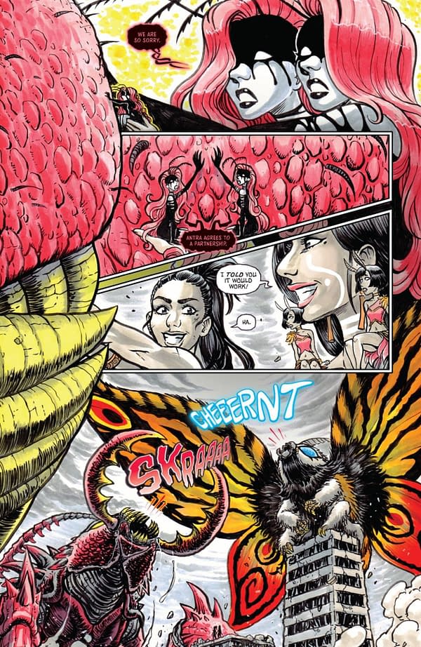 Interior preview page from MOTHRA: QUEEN OF THE MONSTERS #4 SOPHIE CAMPBELL COVER