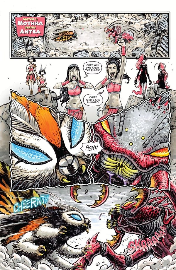 Interior preview page from MOTHRA: QUEEN OF THE MONSTERS #4 SOPHIE CAMPBELL COVER