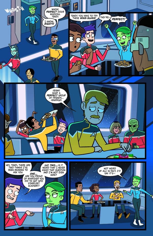 Interior preview page from STAR TREK: LOWER DECKS #9 VERNON SMITH COVER