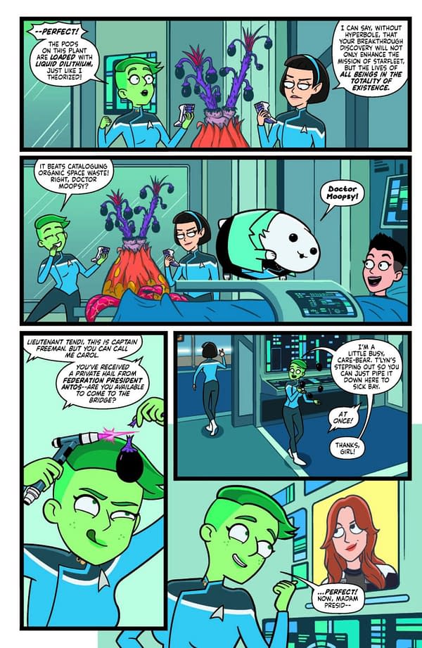 Interior preview page from STAR TREK: LOWER DECKS #9 VERNON SMITH COVER