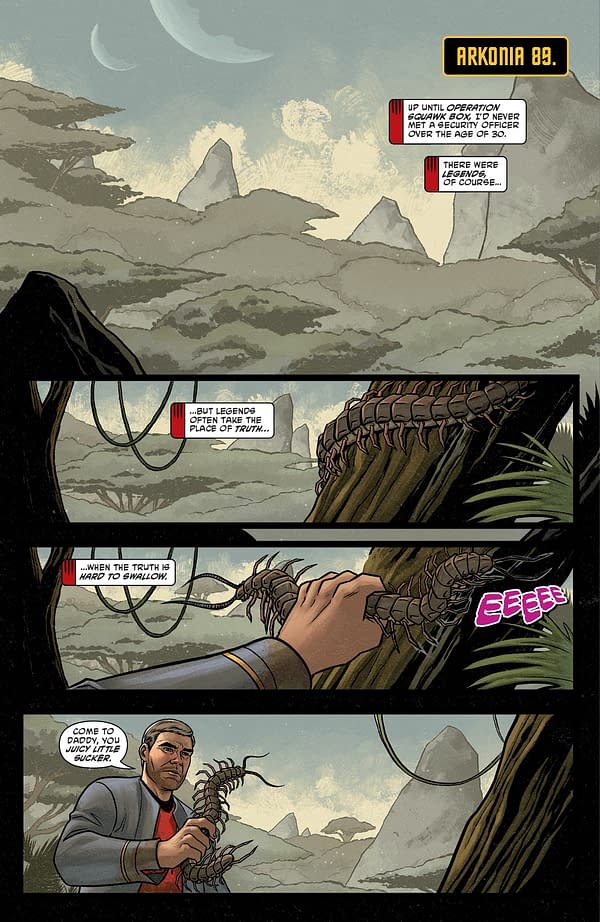 Interior preview page from STAR TREK: RED SHIRTS #1 CHRIS SHEHAN COVER