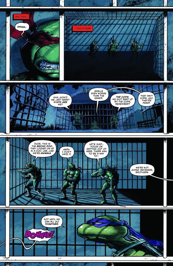 Interior preview page from TEENAGE MUTANT NINJA TURTLES #10 JORGE FORNéS COVER