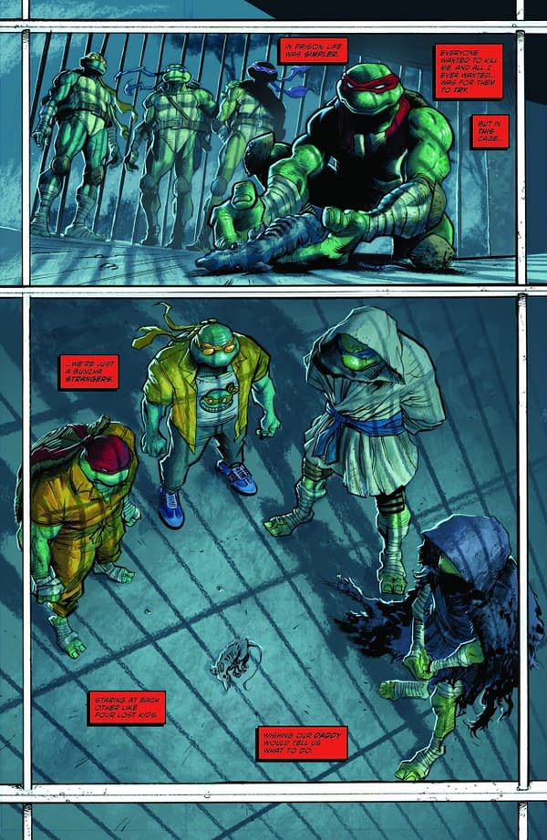 Interior preview page from TEENAGE MUTANT NINJA TURTLES #10 JORGE FORNéS COVER