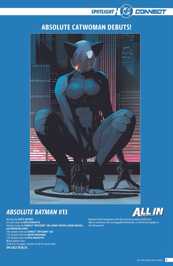 DC Comics Full October 2025 Solicits, More Than Just Absolute Batman