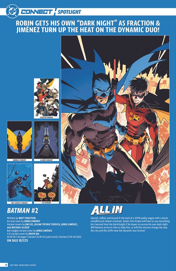 DC Comics Full October 2025 Solicits, More Than Just Absolute Batman