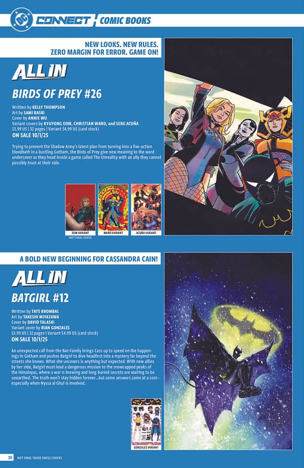 DC Comics Full October 2025 Solicits, More Than Just Absolute Batman