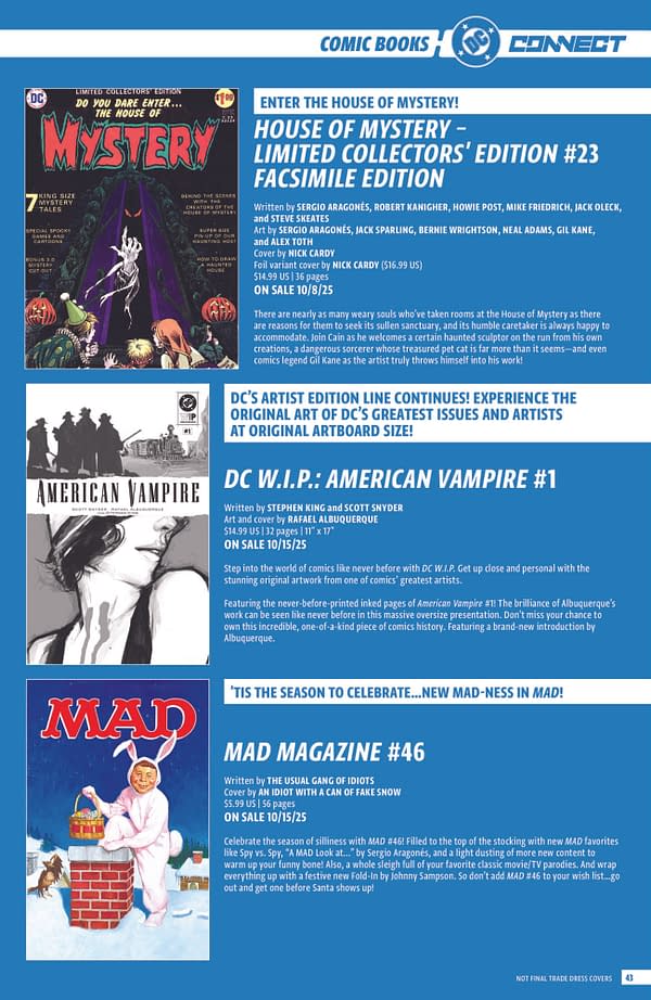 DC Comics Full October 2025 Solicits, More Than Just Absolute Batman