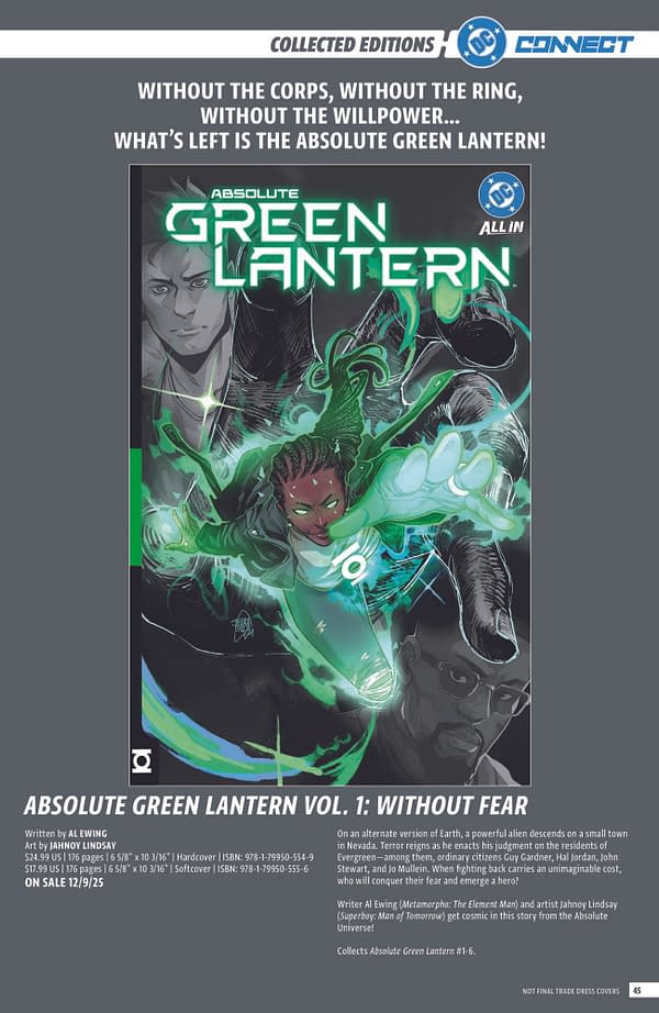 DC Comics Full October 2025 Solicits, More Than Just Absolute Batman