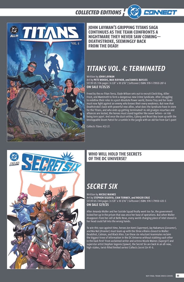 DC Comics Full October 2025 Solicits, More Than Just Absolute Batman