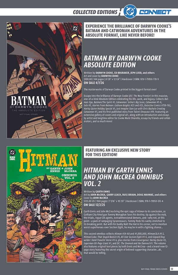 DC Comics Full October 2025 Solicits, More Than Just Absolute Batman