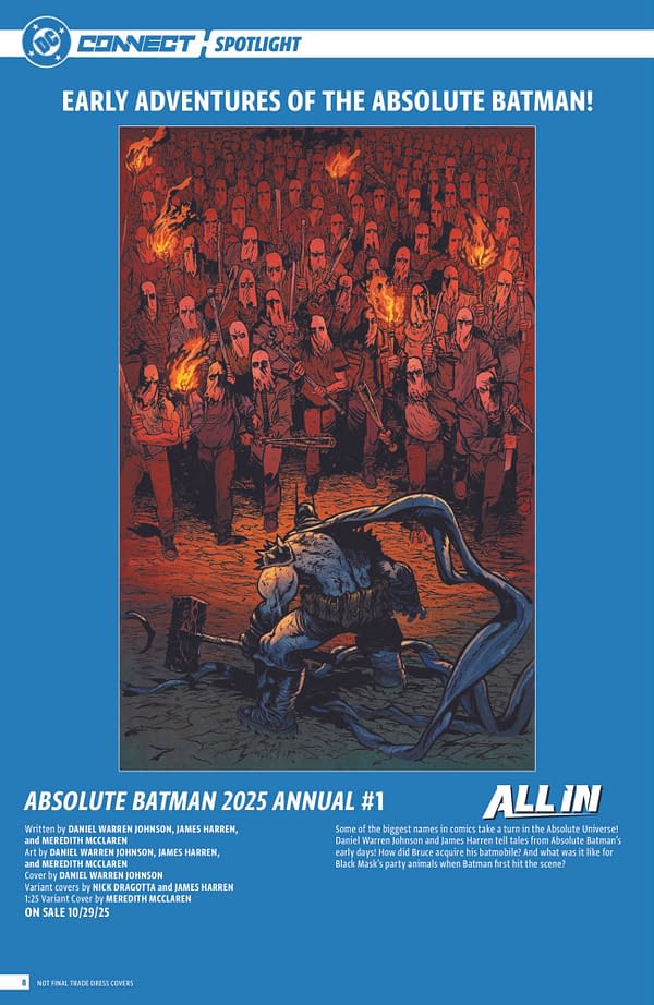 DC Comics Full October 2025 Solicits, More Than Just Absolute Batman