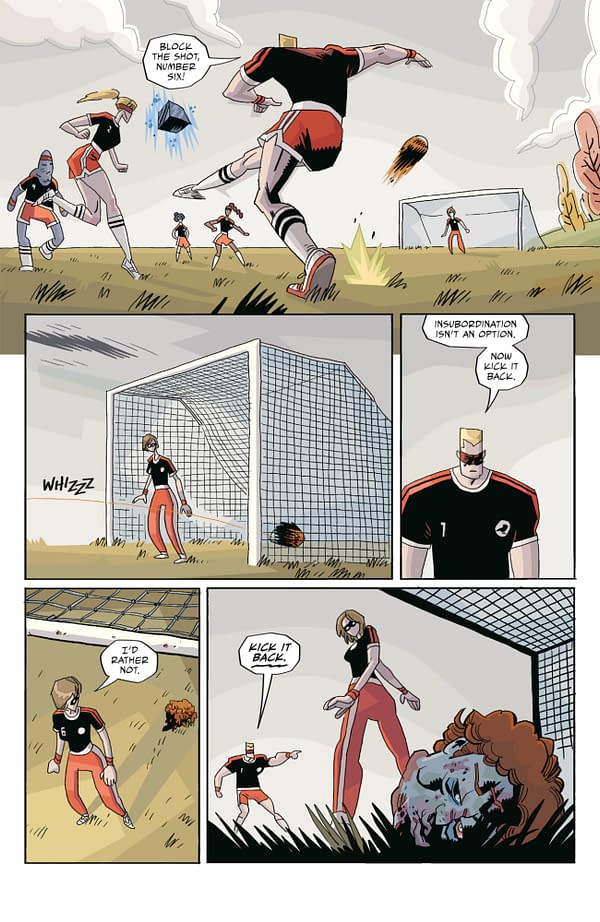 Interior preview page from THE UMBRELLA ACADEMY: PLAN B #2 NATE PIEKOS COVER