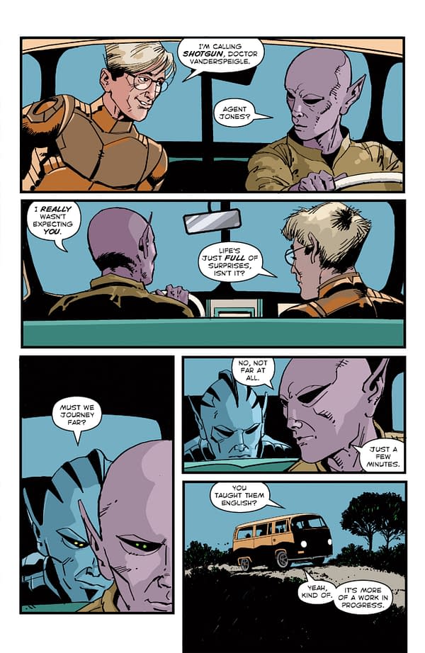 Interior preview page from RESIDENT ALIEN: THE BOOK OF CHANGES #1 STEVE PARKHOUSE COVER