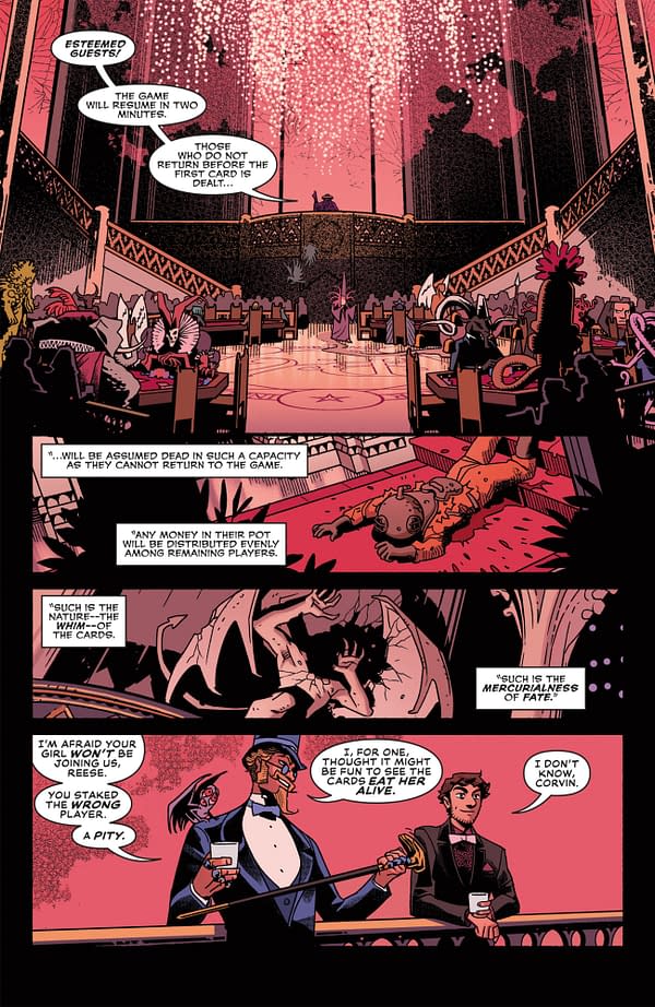 Interior preview page from ARCANA ROYALE #4 JOSH REED COVER