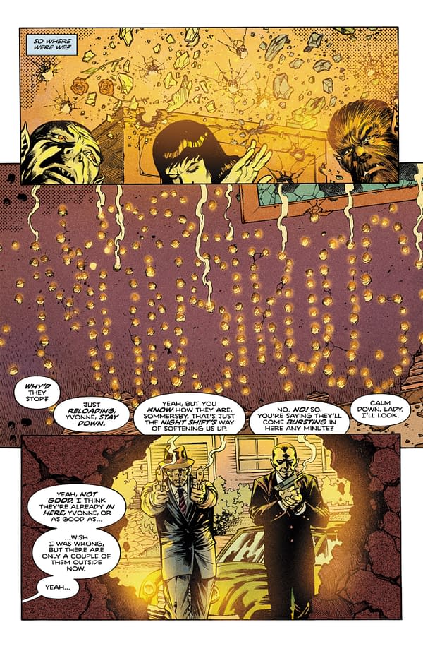 Interior preview page from LOS MONSTRUOS #4 JIM CAMPBELL COVER