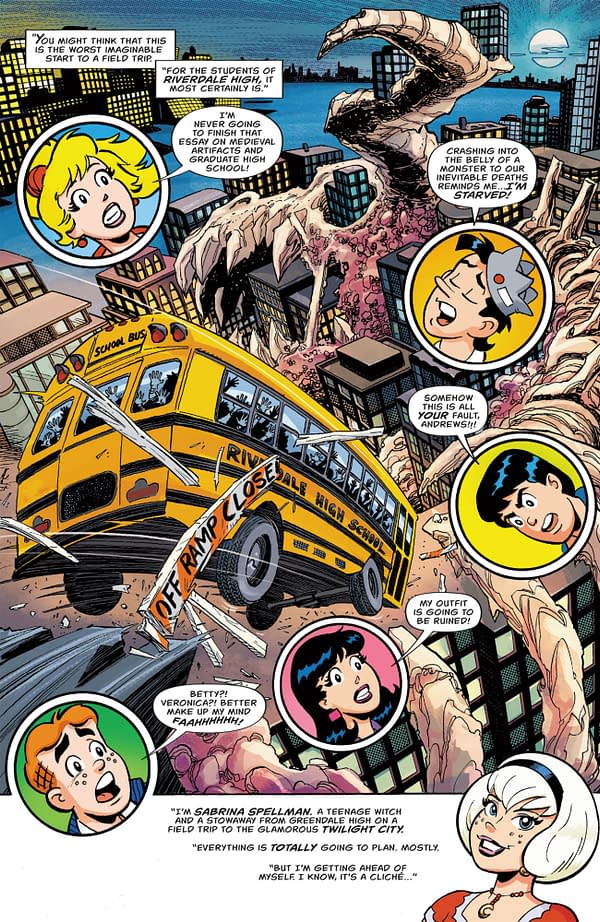 Interior preview page from ARCHIE VS. MINOR THREATS #1 SCOTT HEPBURN COVER