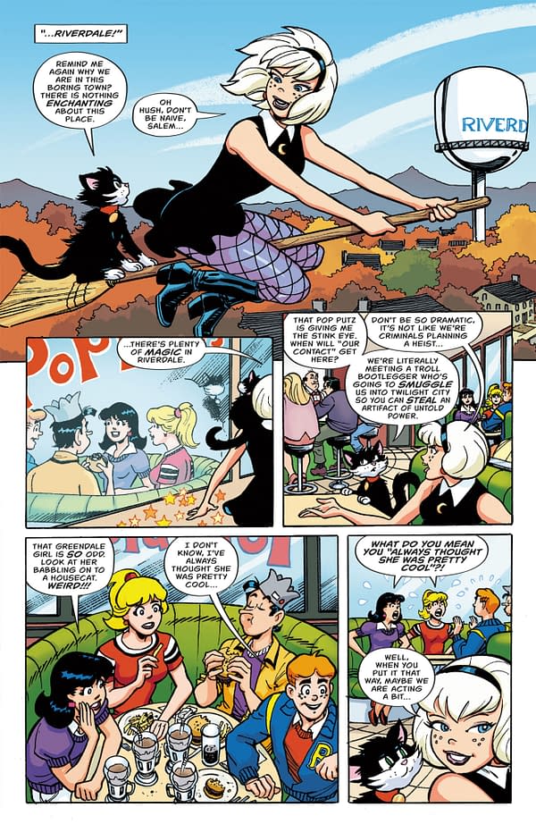 Interior preview page from ARCHIE VS. MINOR THREATS #1 SCOTT HEPBURN COVER