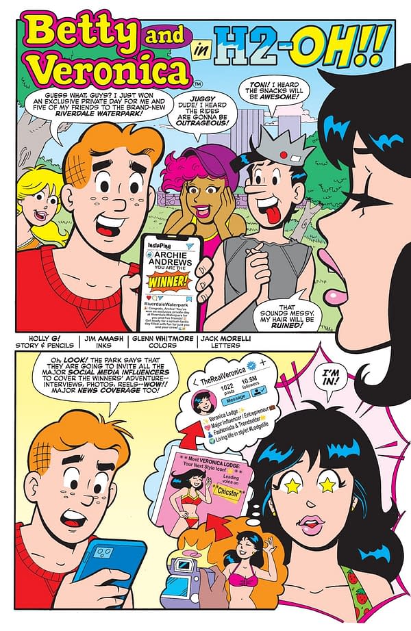 Interior preview page from Betty and Veronica: Summer Fun In The Sun #1
