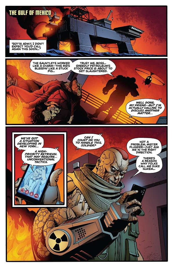 Interior preview page from Captain Planet #3