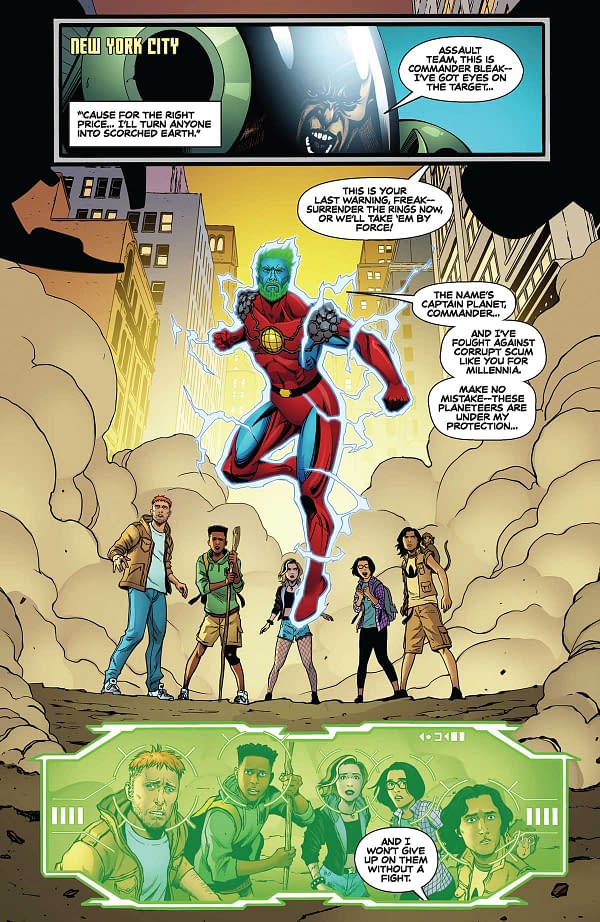 Interior preview page from Captain Planet #3