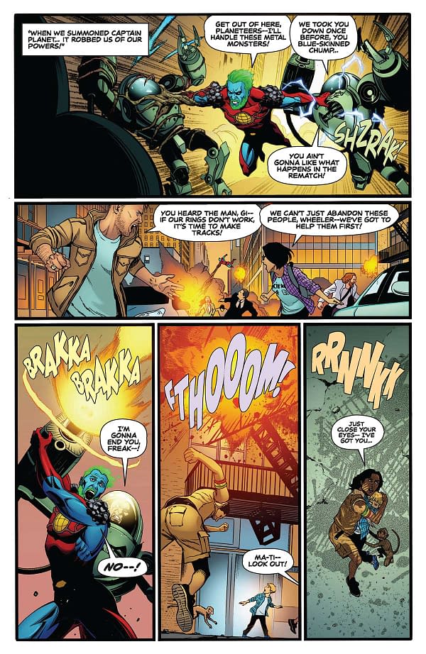 Interior preview page from Captain Planet #3