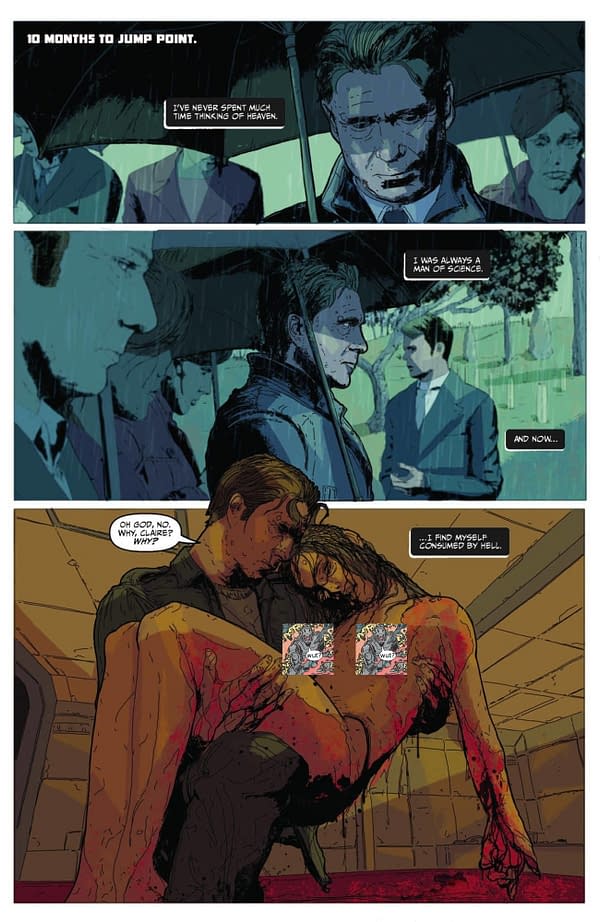 Interior preview page from EVENT HORIZON: DARK DESCENT #1 JEFFREY LOVE COVER