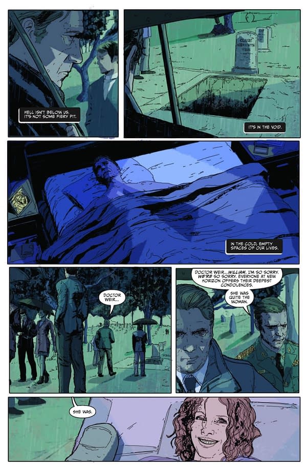 Interior preview page from EVENT HORIZON: DARK DESCENT #1 JEFFREY LOVE COVER