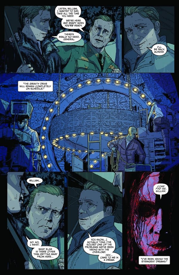 Interior preview page from EVENT HORIZON: DARK DESCENT #1 JEFFREY LOVE COVER