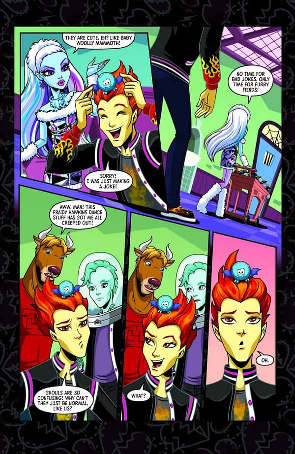 Interior preview page from MONSTER HIGH: PARTY MONSTER #1 TSUUKIYOMO COVER