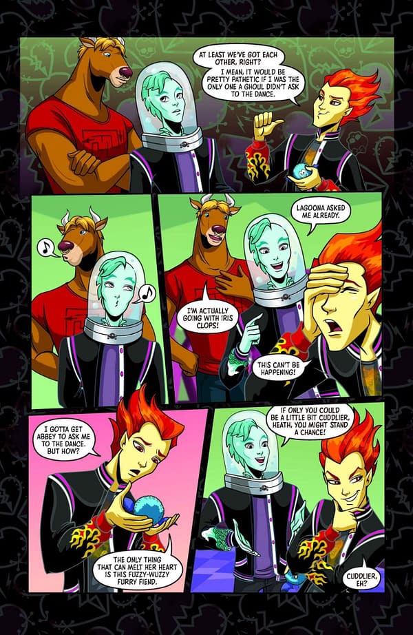 Interior preview page from MONSTER HIGH: PARTY MONSTER #1 TSUUKIYOMO COVER