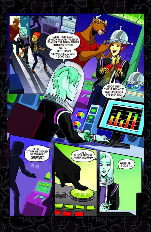 Interior preview page from MONSTER HIGH: PARTY MONSTER #1 TSUUKIYOMO COVER
