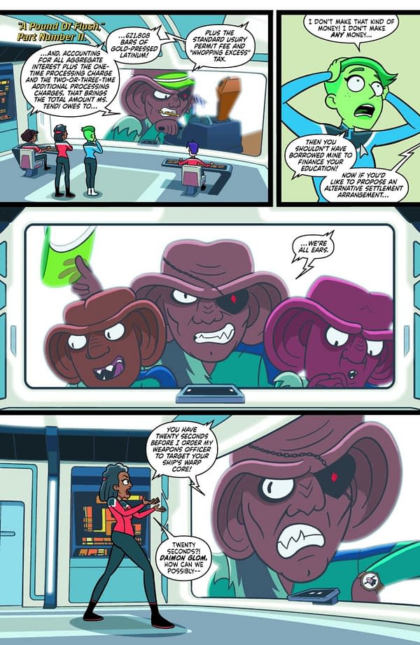 Interior preview page from STAR TREK: LOWER DECKS #10 VERNON SMITH COVER