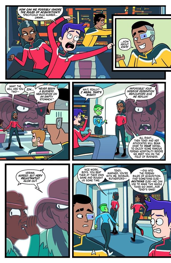 Interior preview page from STAR TREK: LOWER DECKS #10 VERNON SMITH COVER