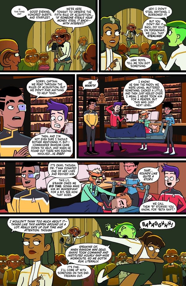 Interior preview page from STAR TREK: LOWER DECKS #10 VERNON SMITH COVER