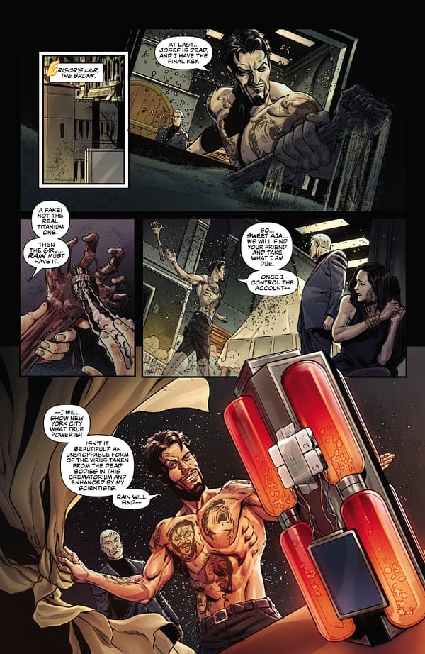 Interior preview page from Dark Honor #5