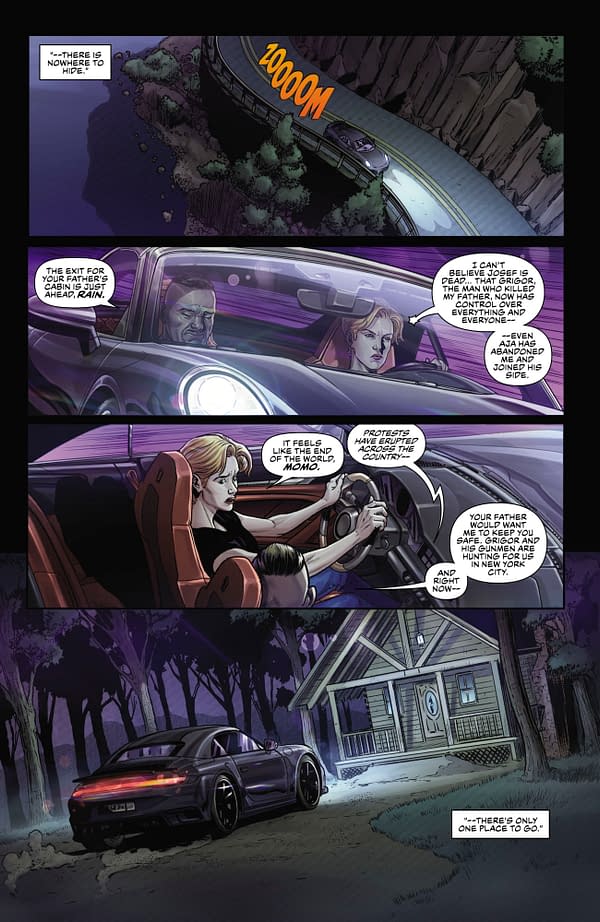 Interior preview page from Dark Honor #5