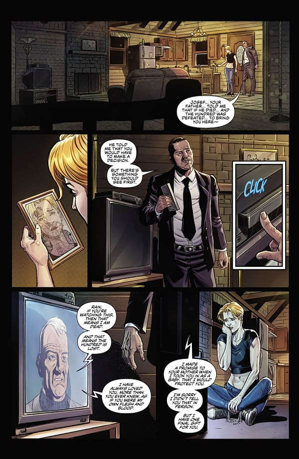 Interior preview page from Dark Honor #5