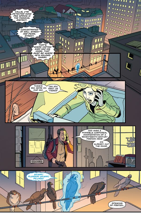 Interior preview page from GHOSTBUSTERS: DEAD MAN'S CHEST #4 JIMMY BETANCOURT COVER