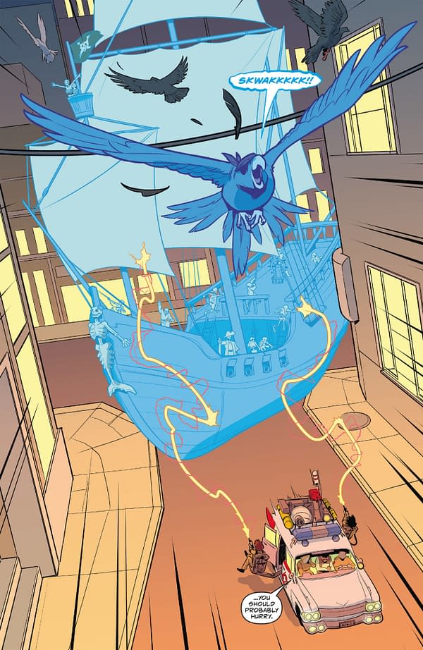 Interior preview page from GHOSTBUSTERS: DEAD MAN'S CHEST #4 JIMMY BETANCOURT COVER