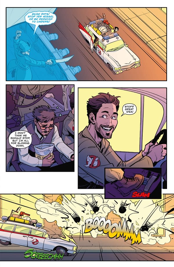 Interior preview page from GHOSTBUSTERS: DEAD MAN'S CHEST #4 JIMMY BETANCOURT COVER