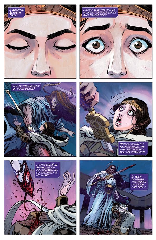 Interior preview page from MAGIC: THE GATHERING: UNTOLD STORIES - ELSPETH #1 CLAYTON COWLES COVER