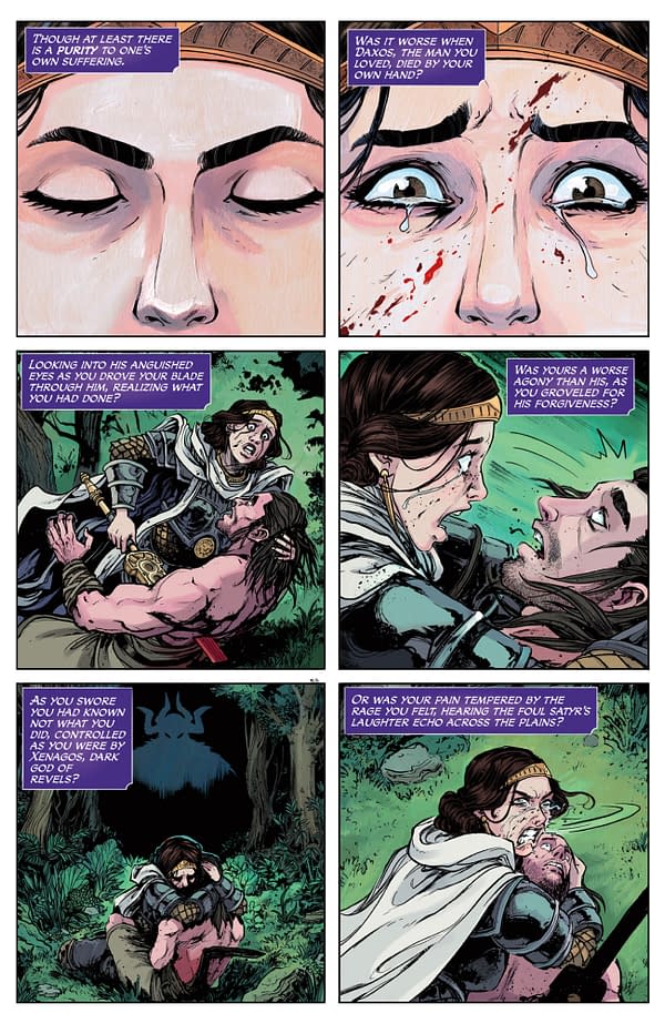Interior preview page from MAGIC: THE GATHERING: UNTOLD STORIES - ELSPETH #1 CLAYTON COWLES COVER