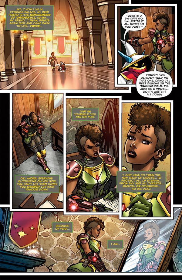 Interior preview page from MASTERS OF THE UNIVERSE: ANDRA ANDWORLD DESIGN COVER
