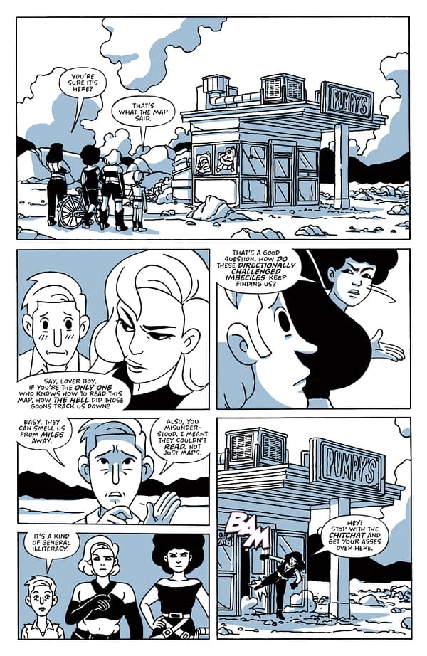 Interior preview page from TRAMPS OF THE APOCALYPSE #3 FRANK CVETKOVIC COVER