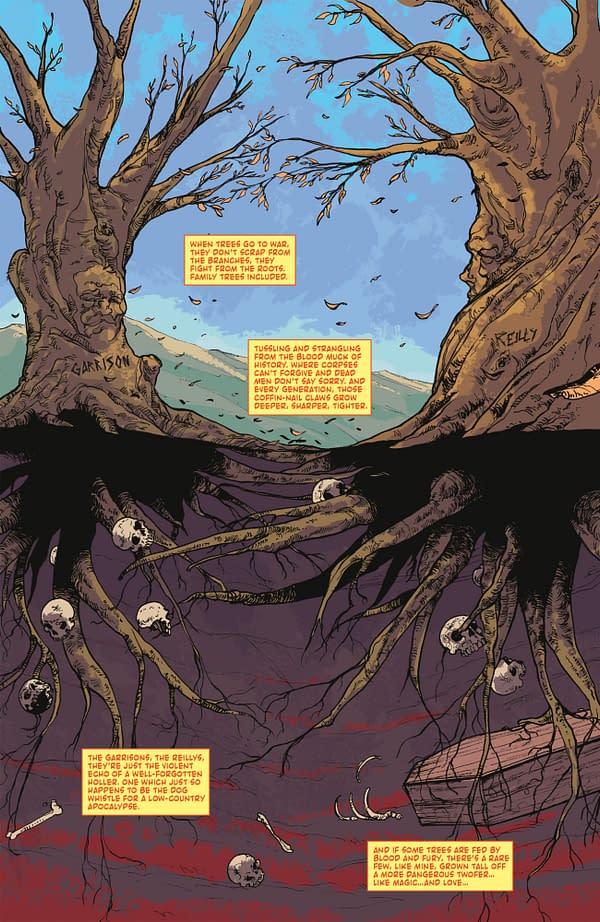 Interior preview page from TEXARCANUM #2 MICHAEL HEISLER COVER