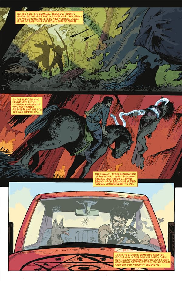 Interior preview page from TEXARCANUM #2 MICHAEL HEISLER COVER